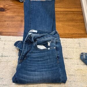 Women’s Boot Cut Jeans - Dark Blue